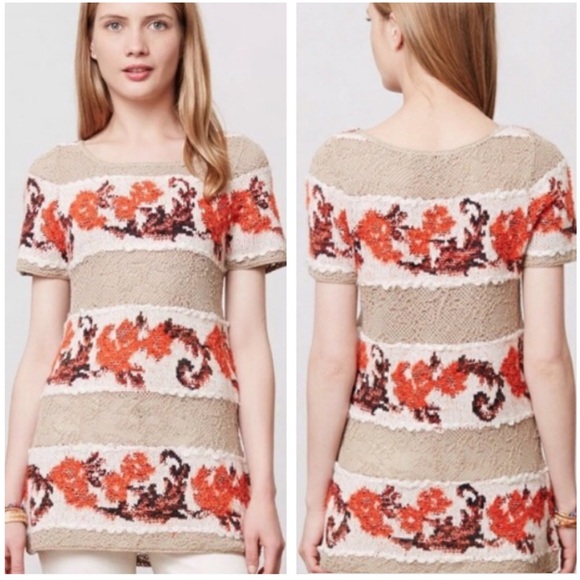 Anthropologie Sweaters - Anthropologie Banded Bouquets Sweater